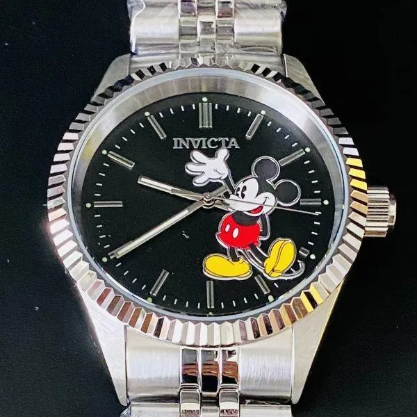 Invicta Disney Mickey 43mm 50m Waterproof Date Watch Men's Women's