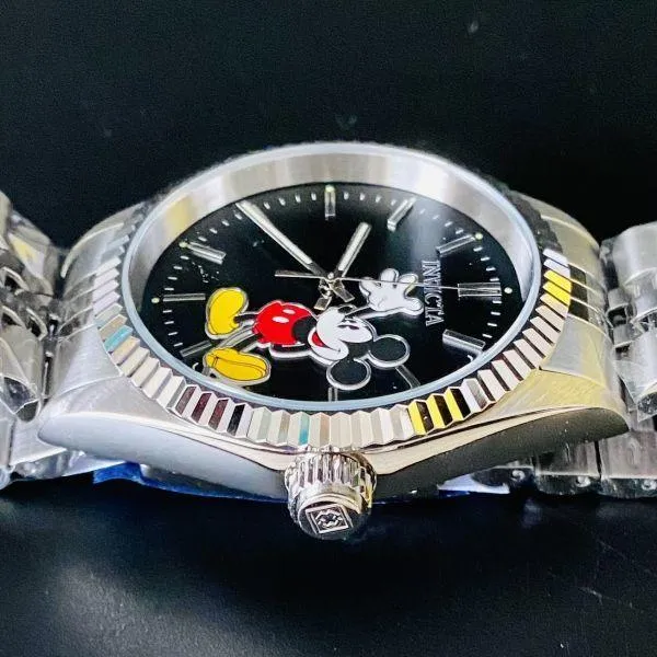 Invicta Disney Mickey 43mm 50m Waterproof Date Watch Men's Women's