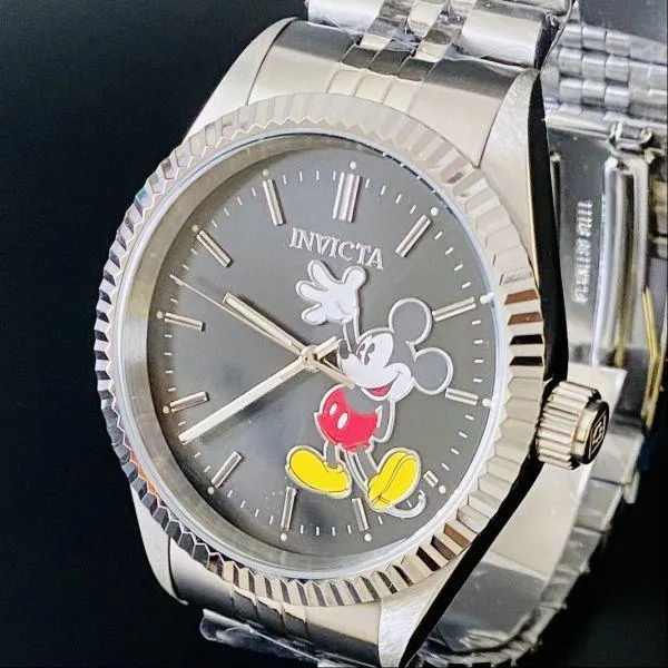 Invicta Disney Mickey 43mm 50m Waterproof Date Watch Men's Women's