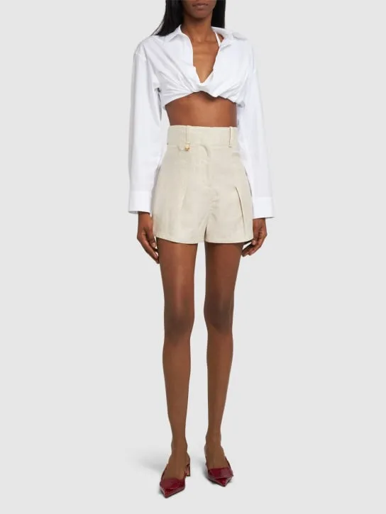 Jacquemus   Le Short Bari linen blend shorts 