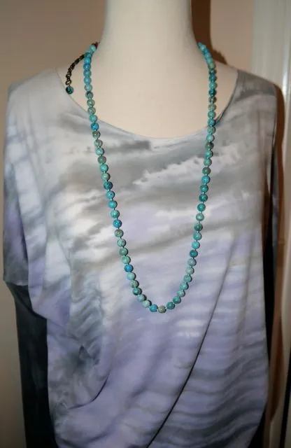 Jan Michaels Semiprecious Mala Bead Necklace