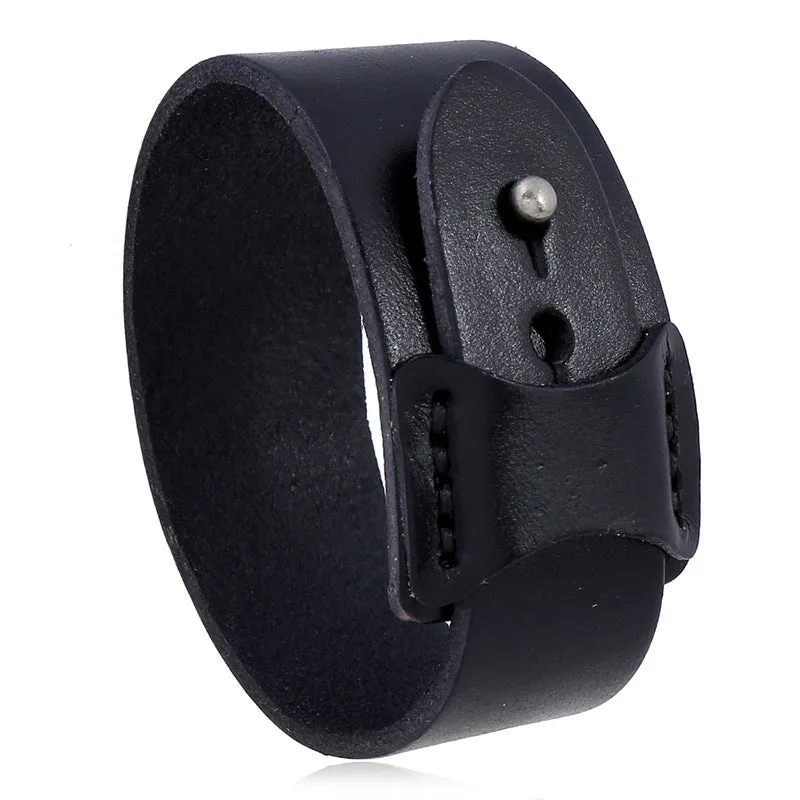 Jewelry Wish Popular Retro Simple Men's Cattle Leather Bracelet Bracelet