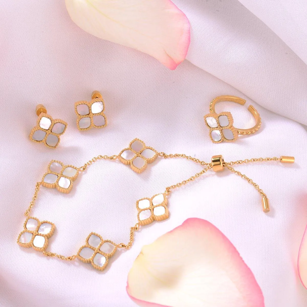 Joory / Choker Pearl Gold Set