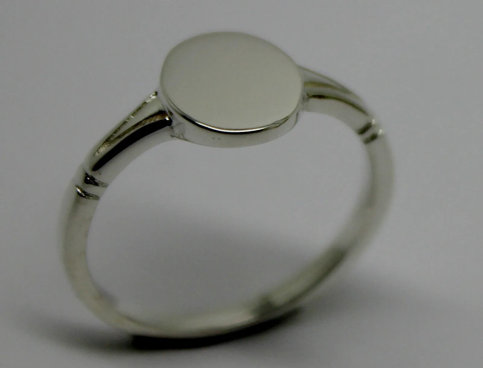 Kaedesigns New Size R Solid Sterling Silver 925 Oval Signet Ring