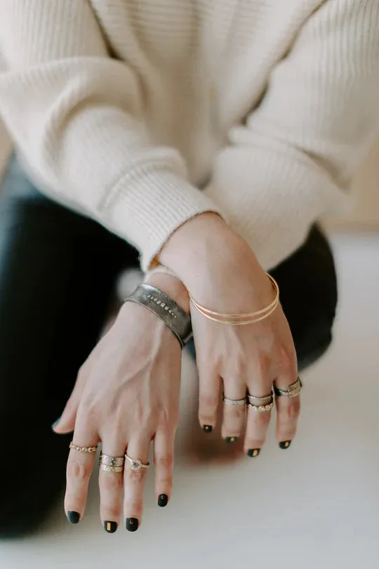 Kate Maller Oxidized Silver Cuff Bracelet