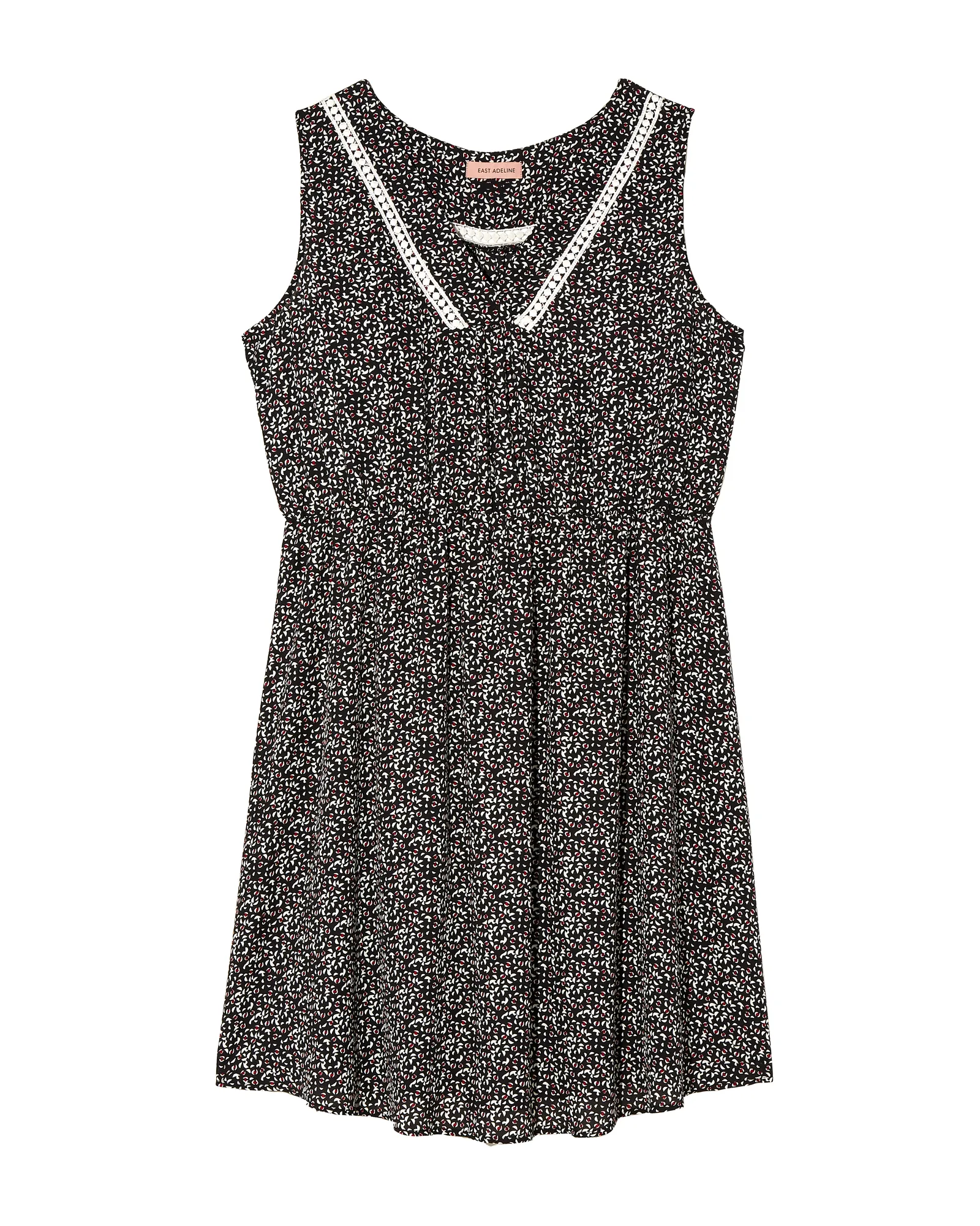 Kelly Sleeveless Dress | Black / White