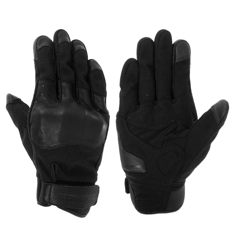 KOMINE GK-256 CE PROTECT MOTORCYCLE LEATHER GLOVES TURTLE