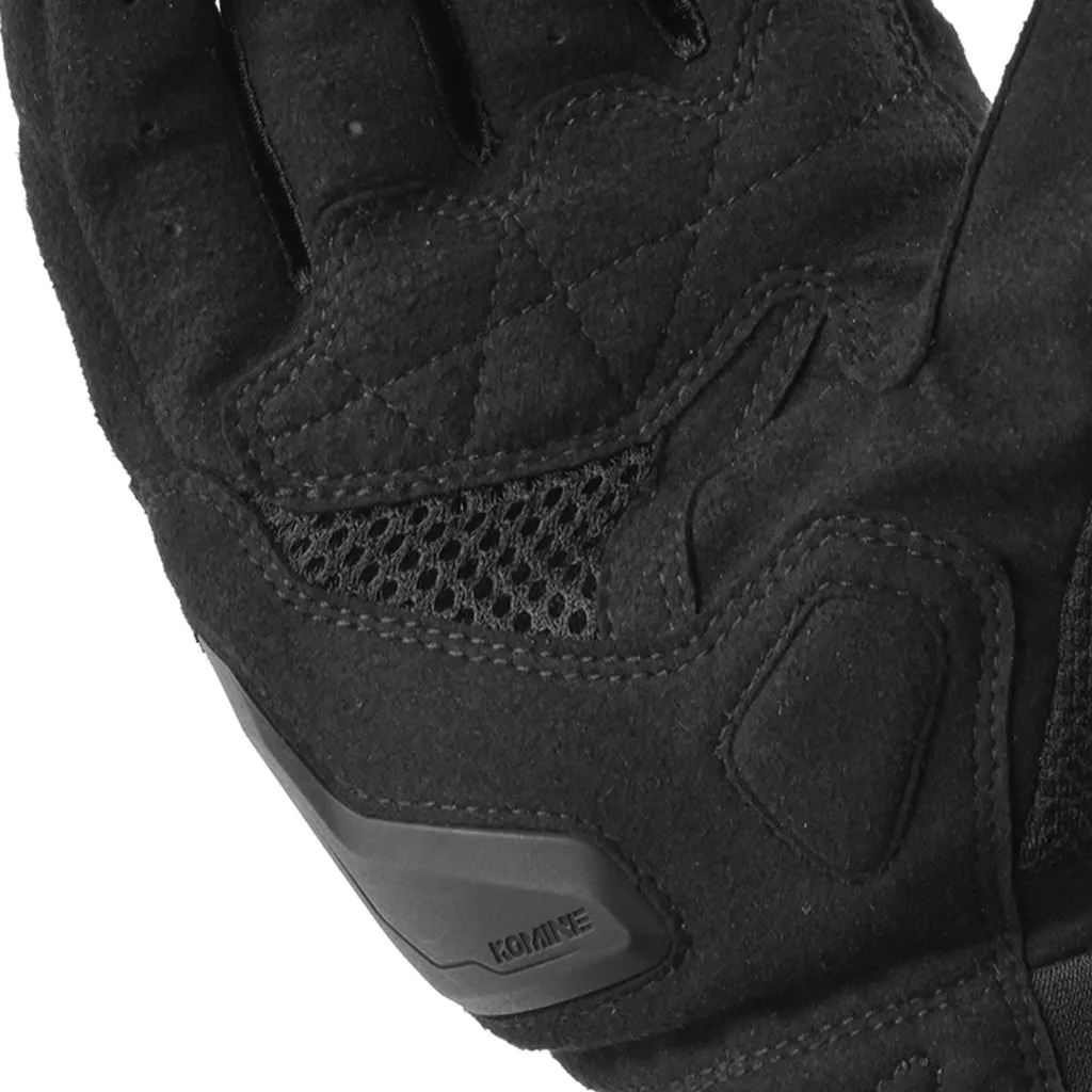 KOMINE GK-256 CE PROTECT MOTORCYCLE LEATHER GLOVES TURTLE