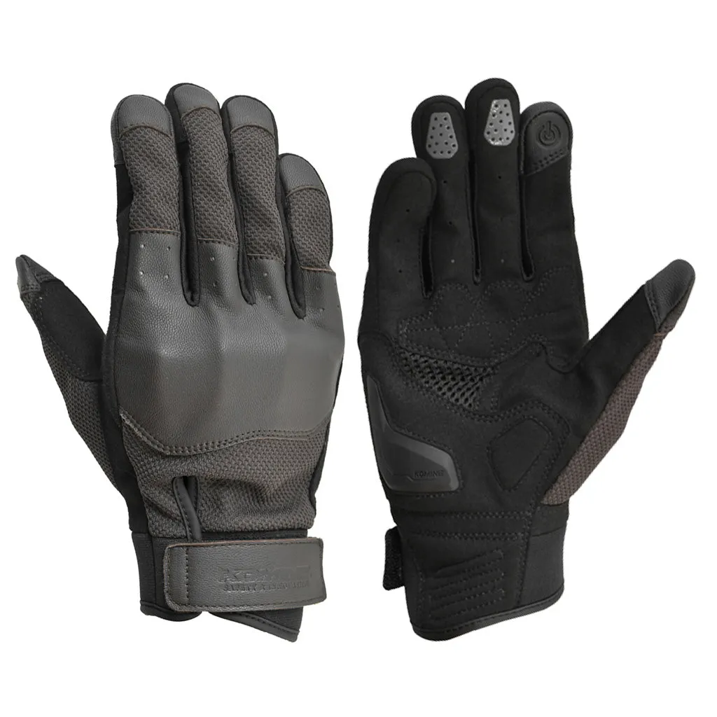 KOMINE GK-256 CE PROTECT MOTORCYCLE LEATHER GLOVES TURTLE