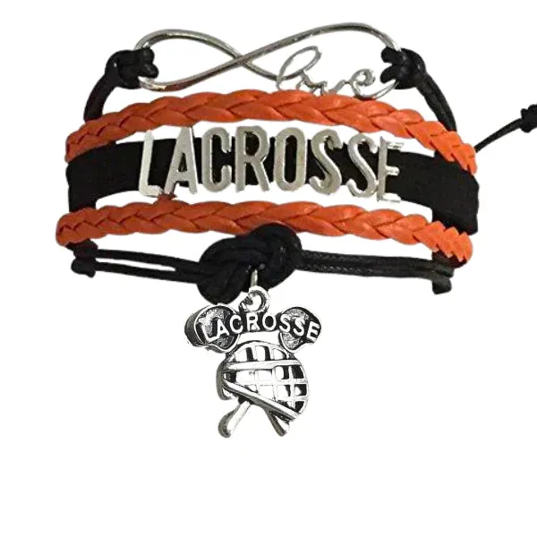 Lacrosse Infinity Bracelet - Pick Charm