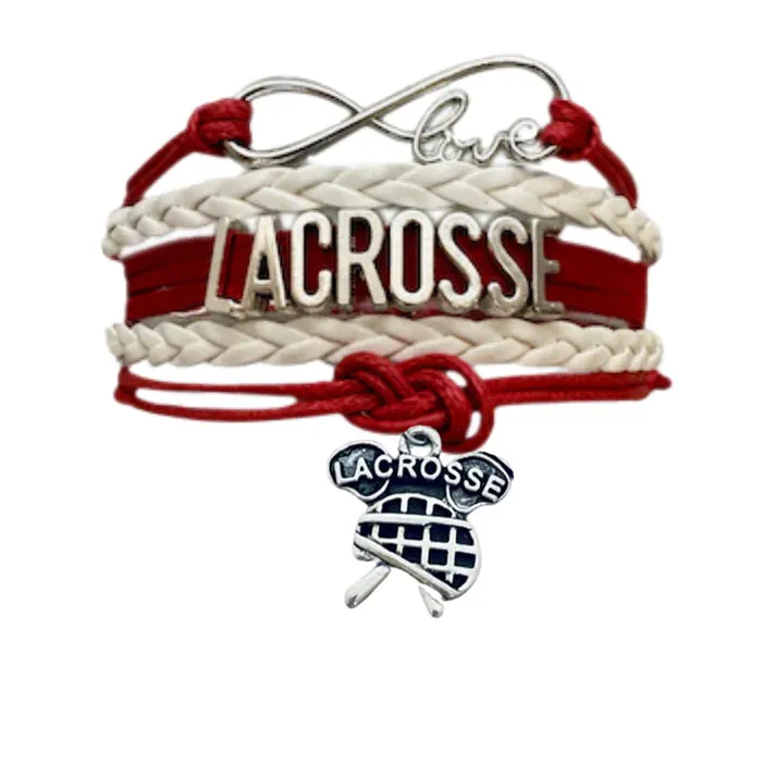 Lacrosse Infinity Bracelet - Pick Charm