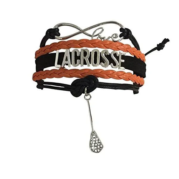 Lacrosse Infinity Bracelet - Pick Charm