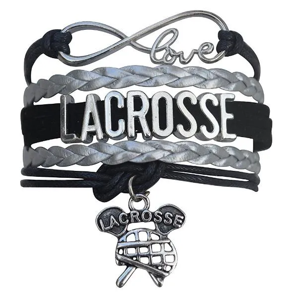 Lacrosse Infinity Bracelet - Pick Charm