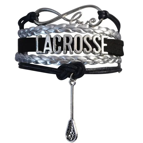 Lacrosse Infinity Bracelet - Pick Charm