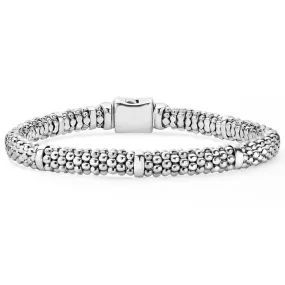 LAGOS 7-Station Caviar Bracelet in Sterling Silver - Size Medium (7)