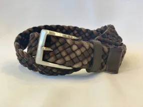 Leather and Cloth Braided Belt