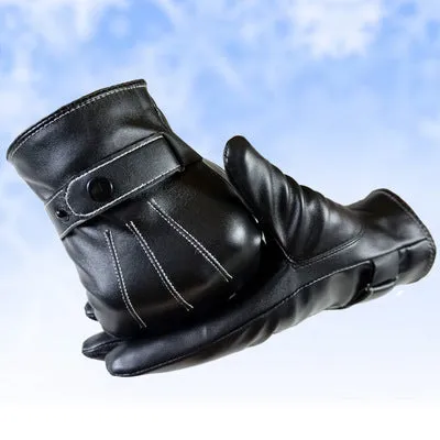 Leather touch gloves-Leather Gloves for Mens -  luxury leather gloves