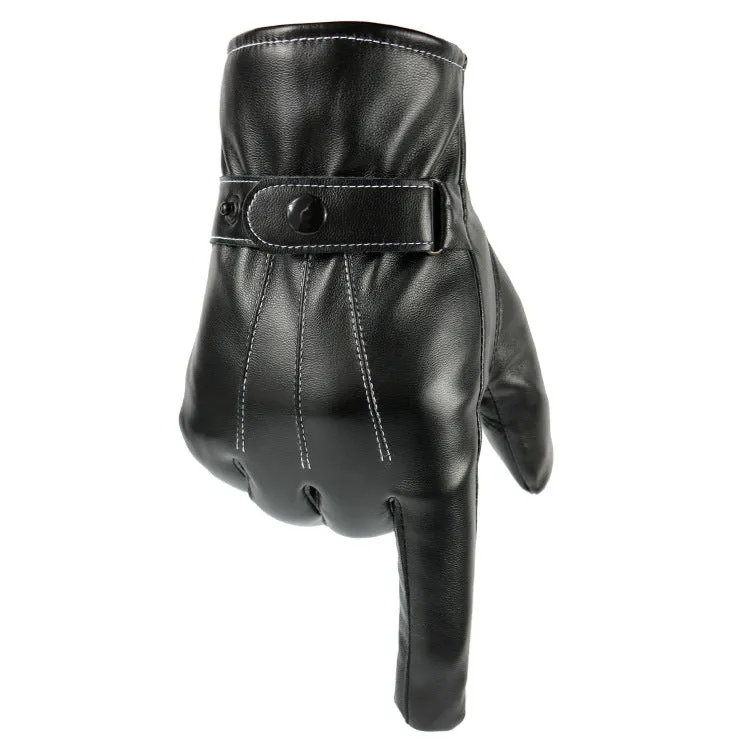 Leather touch gloves-Leather Gloves for Mens -  luxury leather gloves