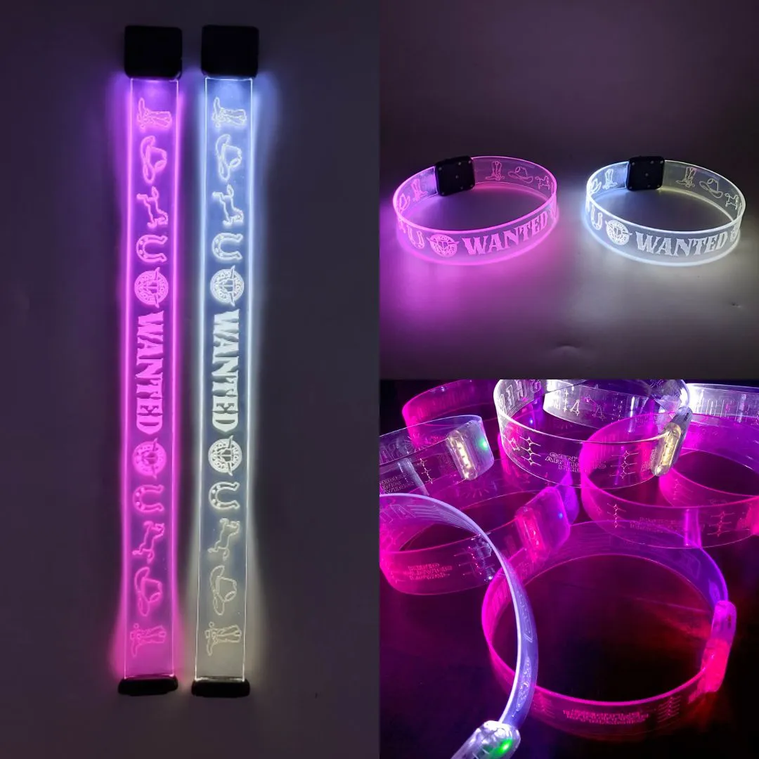 LED "WANTED" Choker