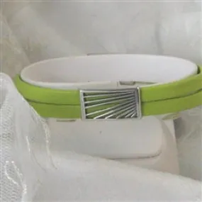 Lime Green Womens Leather Bracelet