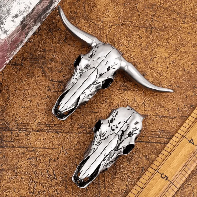 Longhorn Bull Head Multi-function EDC Tool Pendant Belt Buckle