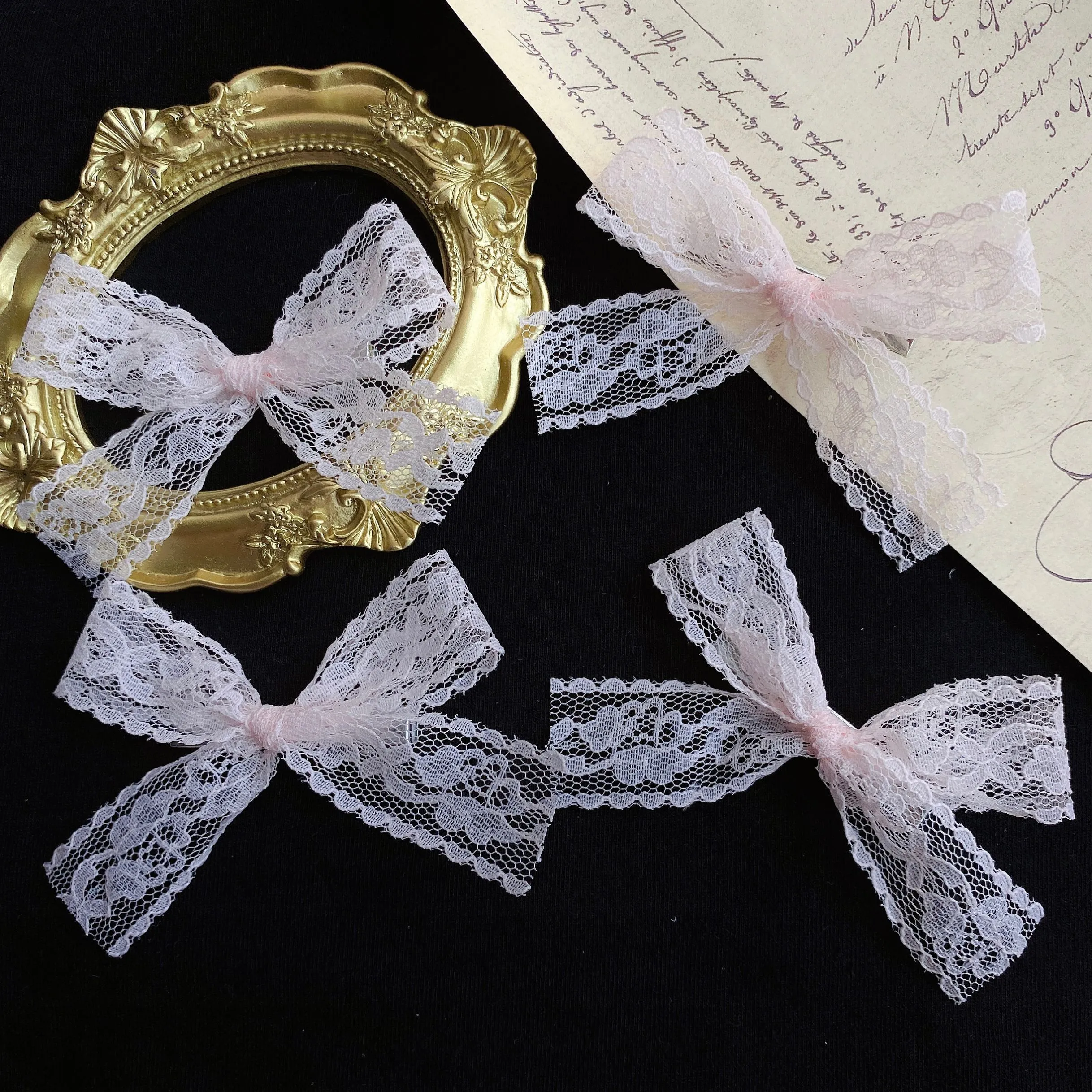 Lovely bow lace hairpin (4 pcs) PL51908