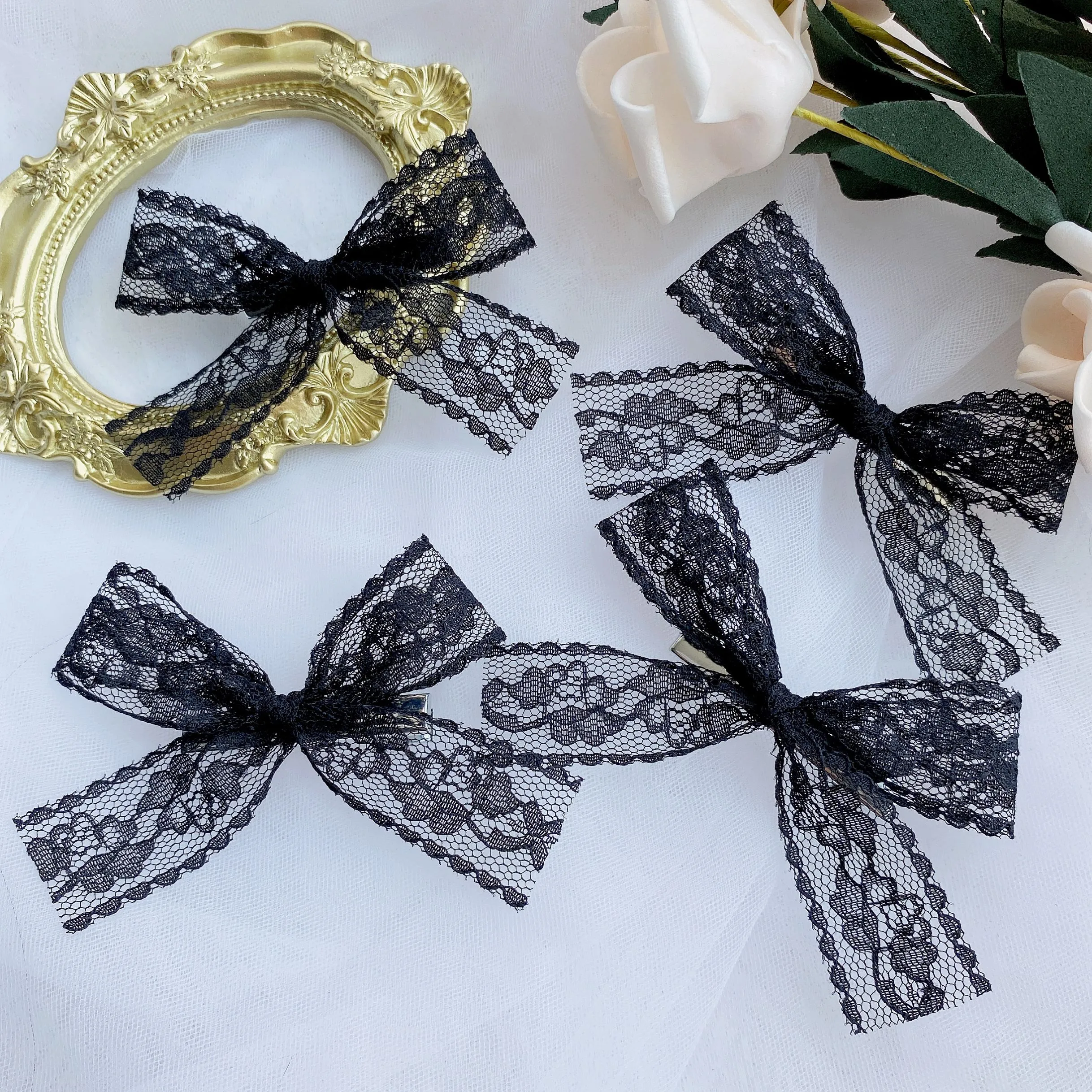 Lovely bow lace hairpin (4 pcs) PL51908