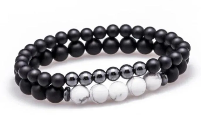 LUCKY GEM Beaded Men's Bracelet