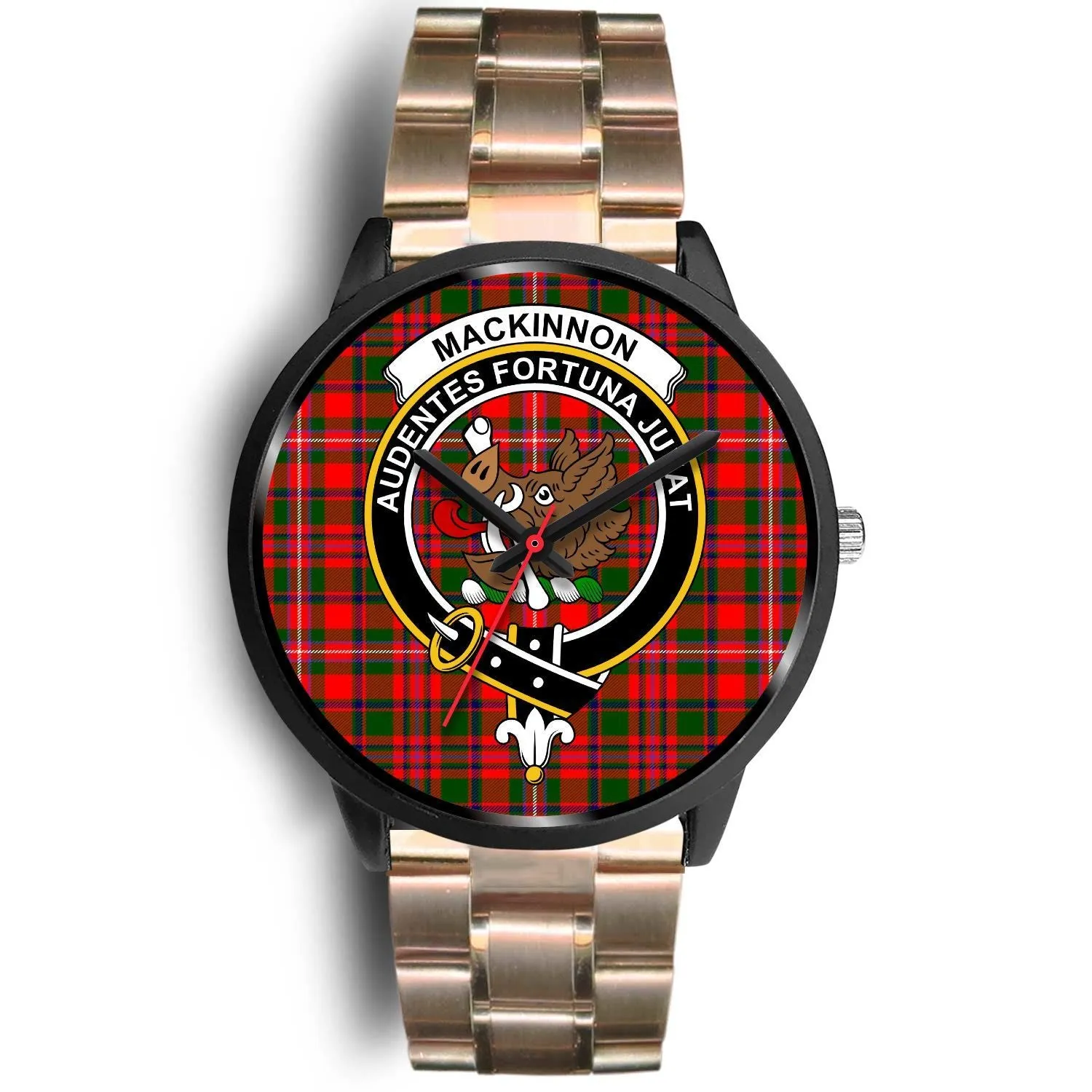 MacKinnon Modern Clan Badge Tartan Black Watch