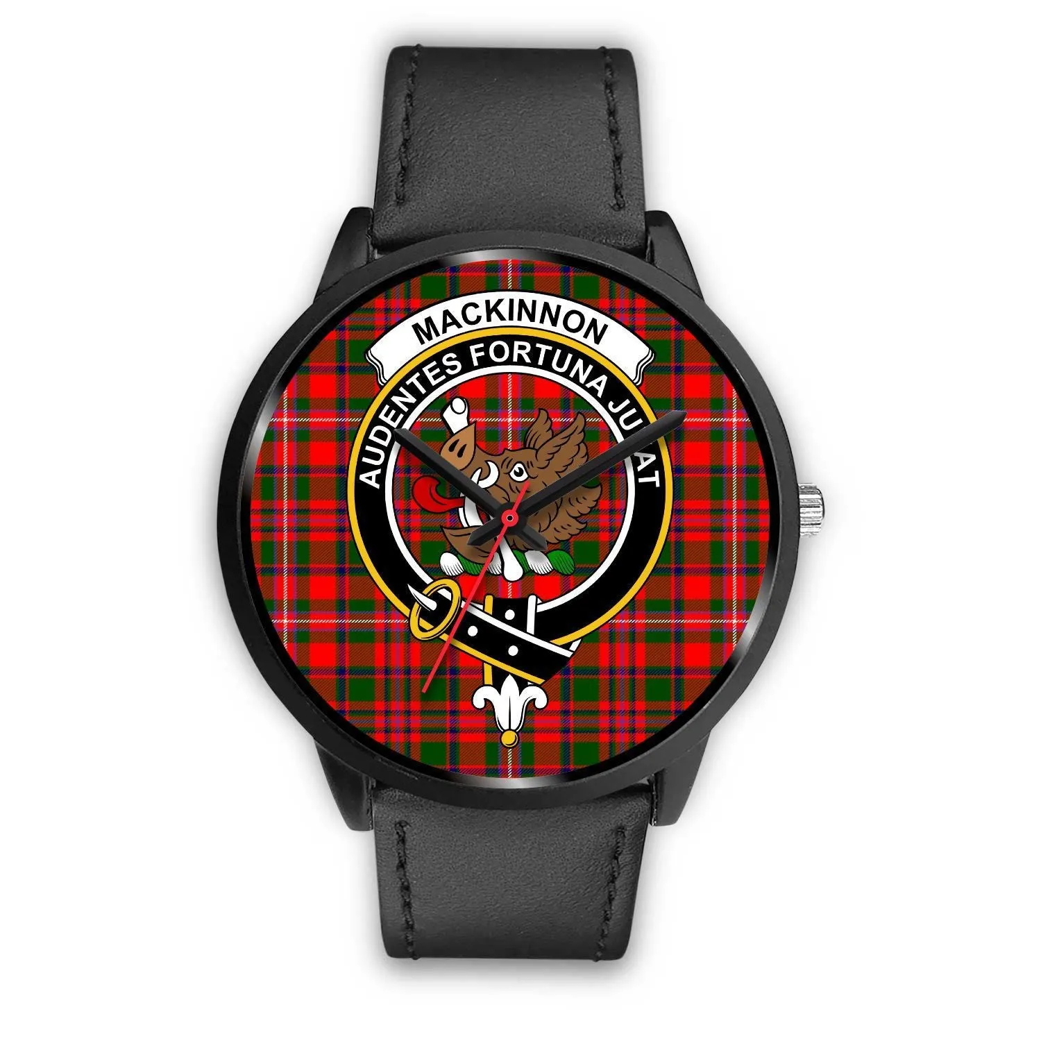 MacKinnon Modern Clan Badge Tartan Black Watch