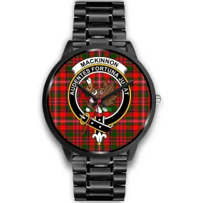 MacKinnon Modern Clan Badge Tartan Black Watch