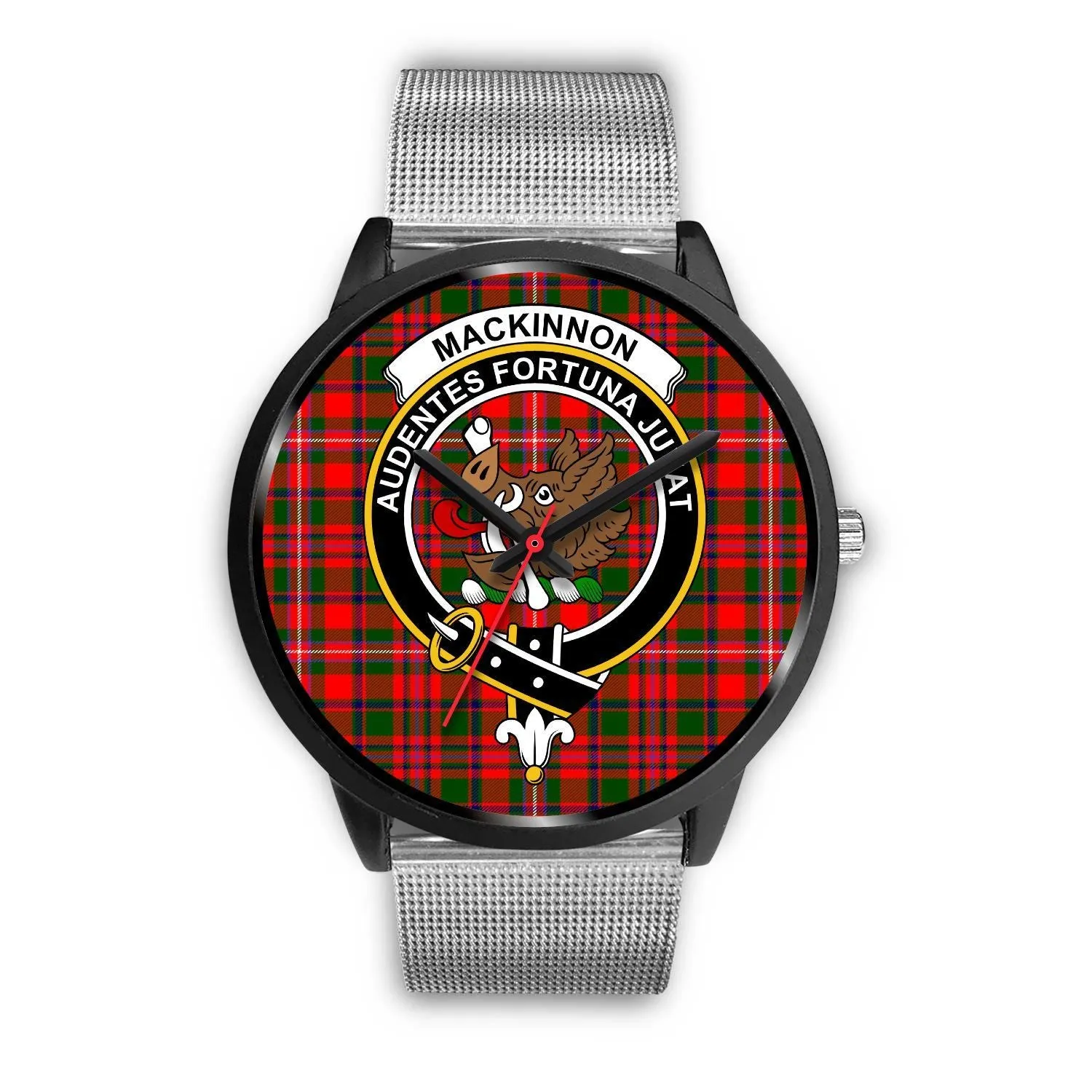 MacKinnon Modern Clan Badge Tartan Black Watch