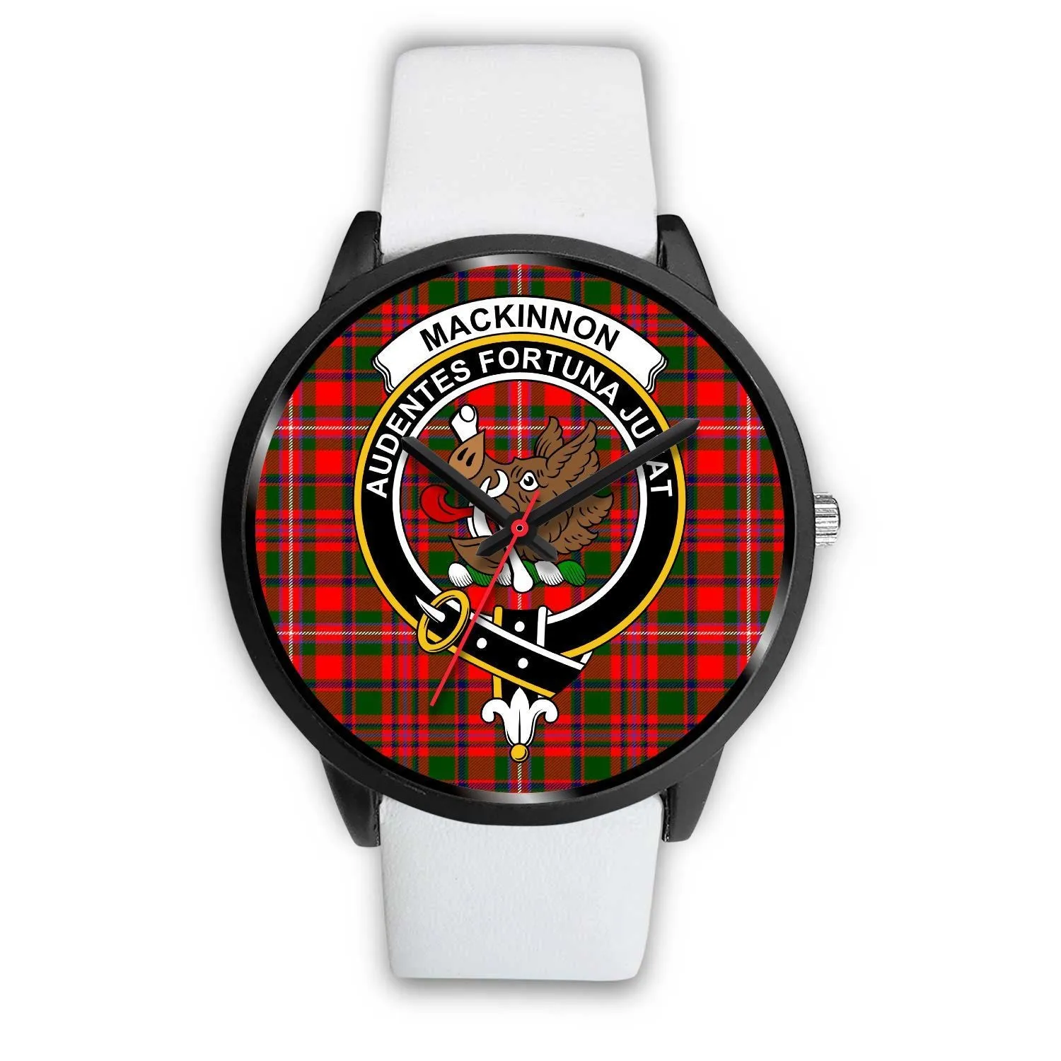 MacKinnon Modern Clan Badge Tartan Black Watch