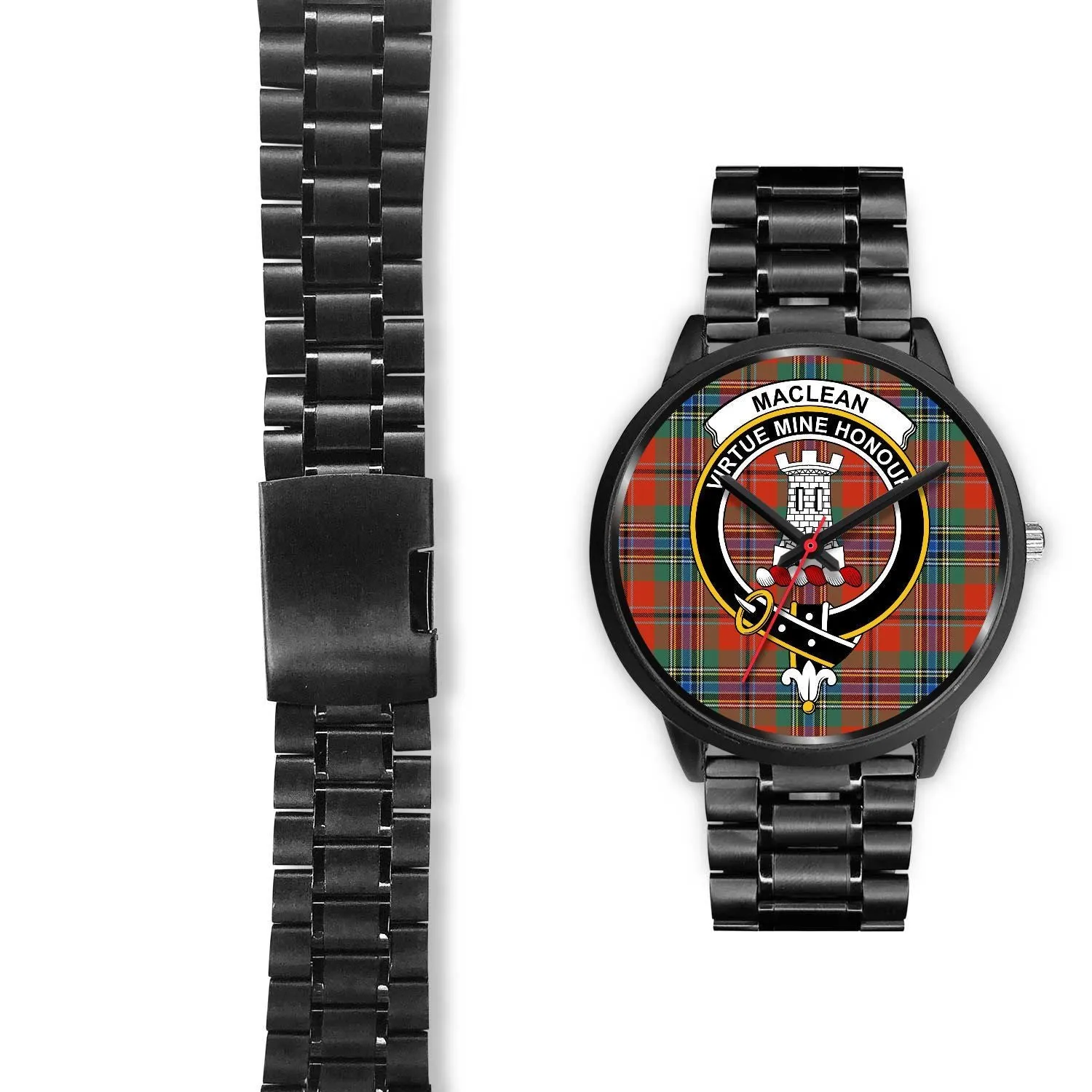 MacLean Of Duart Ancient Clan Badge Tartan Black Watch