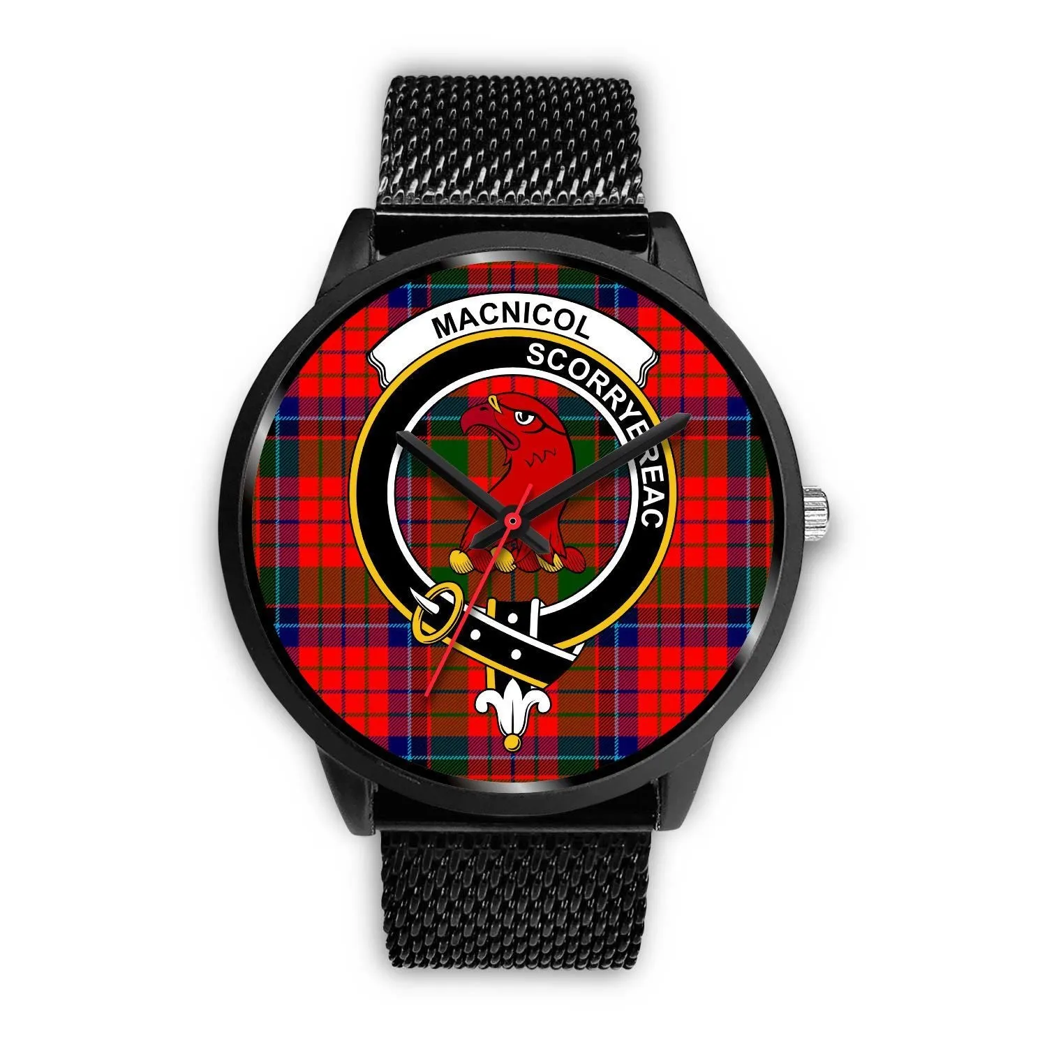 MacNicol (of Scorrybreac) Clan Badge Tartan Black Watch