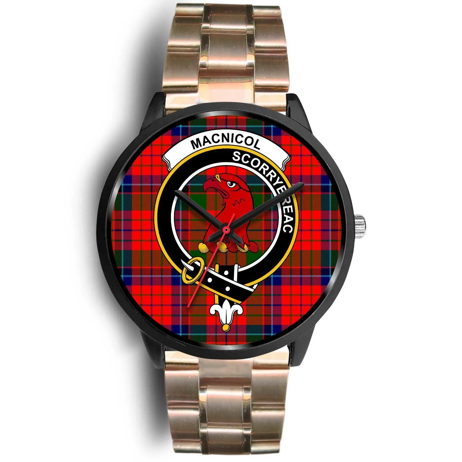 MacNicol (of Scorrybreac) Clan Badge Tartan Black Watch