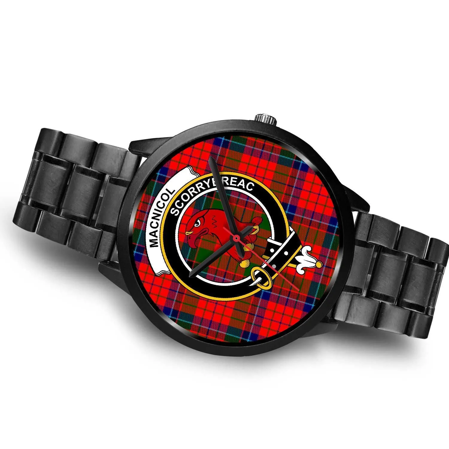 MacNicol (of Scorrybreac) Clan Badge Tartan Black Watch