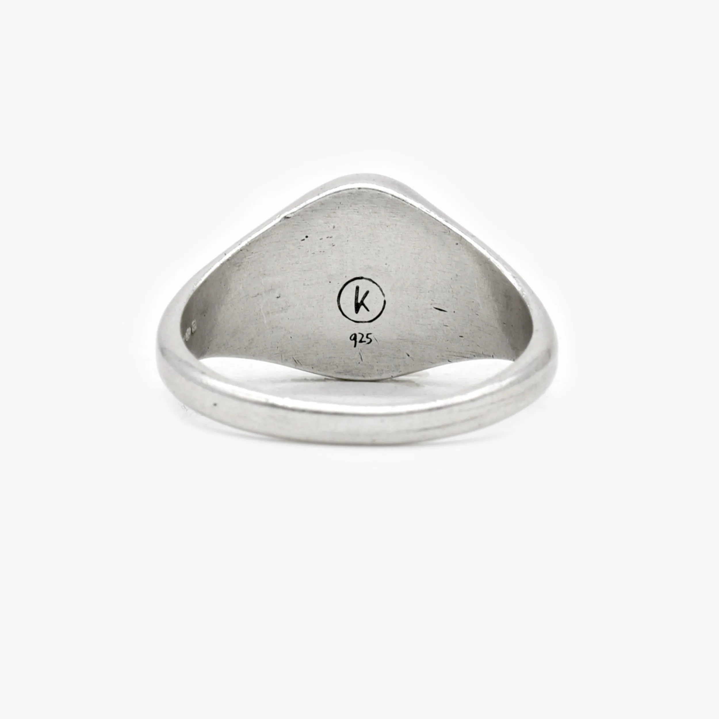 Matte Onyx "Rio" Sterling Silver Signet Ring