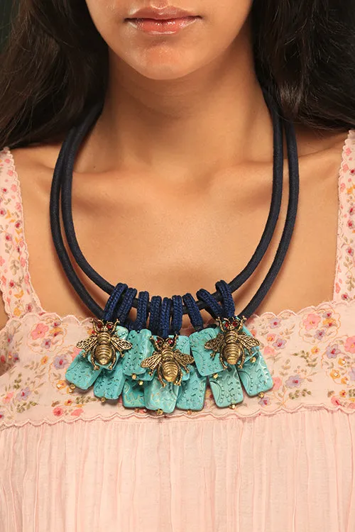 Mayabazaar 'Statement' Handknotted Attica Necklace