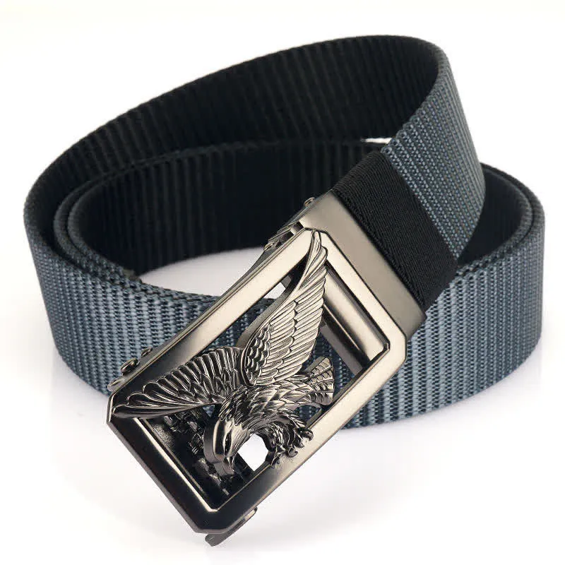 Men's Soaring Hawk Eagle Double-Sided Nylon Belt