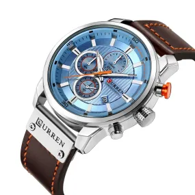 Men's Watch Belt Men's Watch New Six-Pin Calendar Watch Waterproof Watch