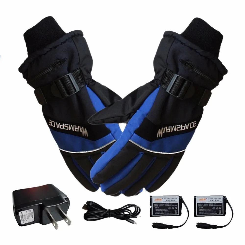 Men's Winter USB Hand Warmer Electric Thermal Rechargeable Gloves