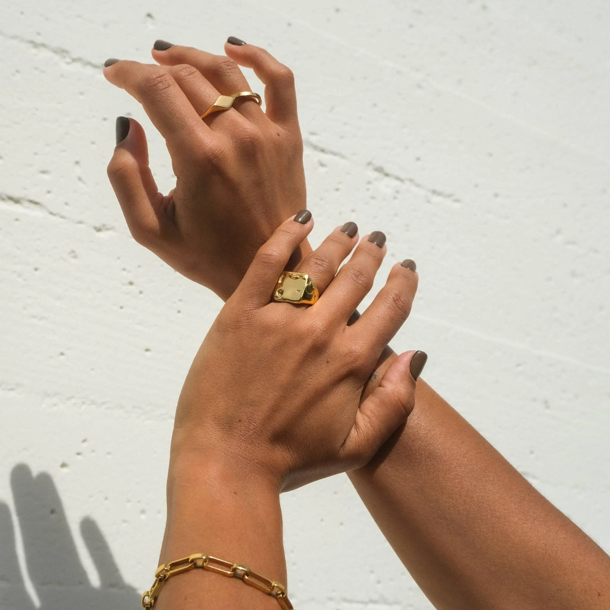 Mini Diamond Signet Ring