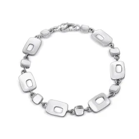 Modern Alternating Link Bracelet