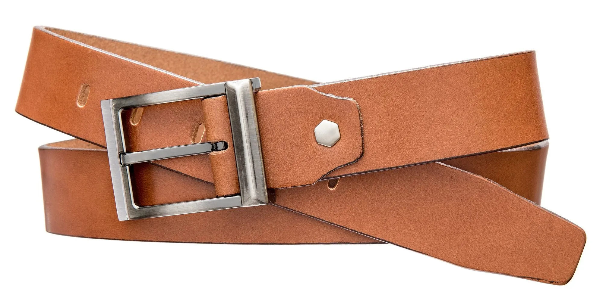 Modern Dress Belt - Medium Tan