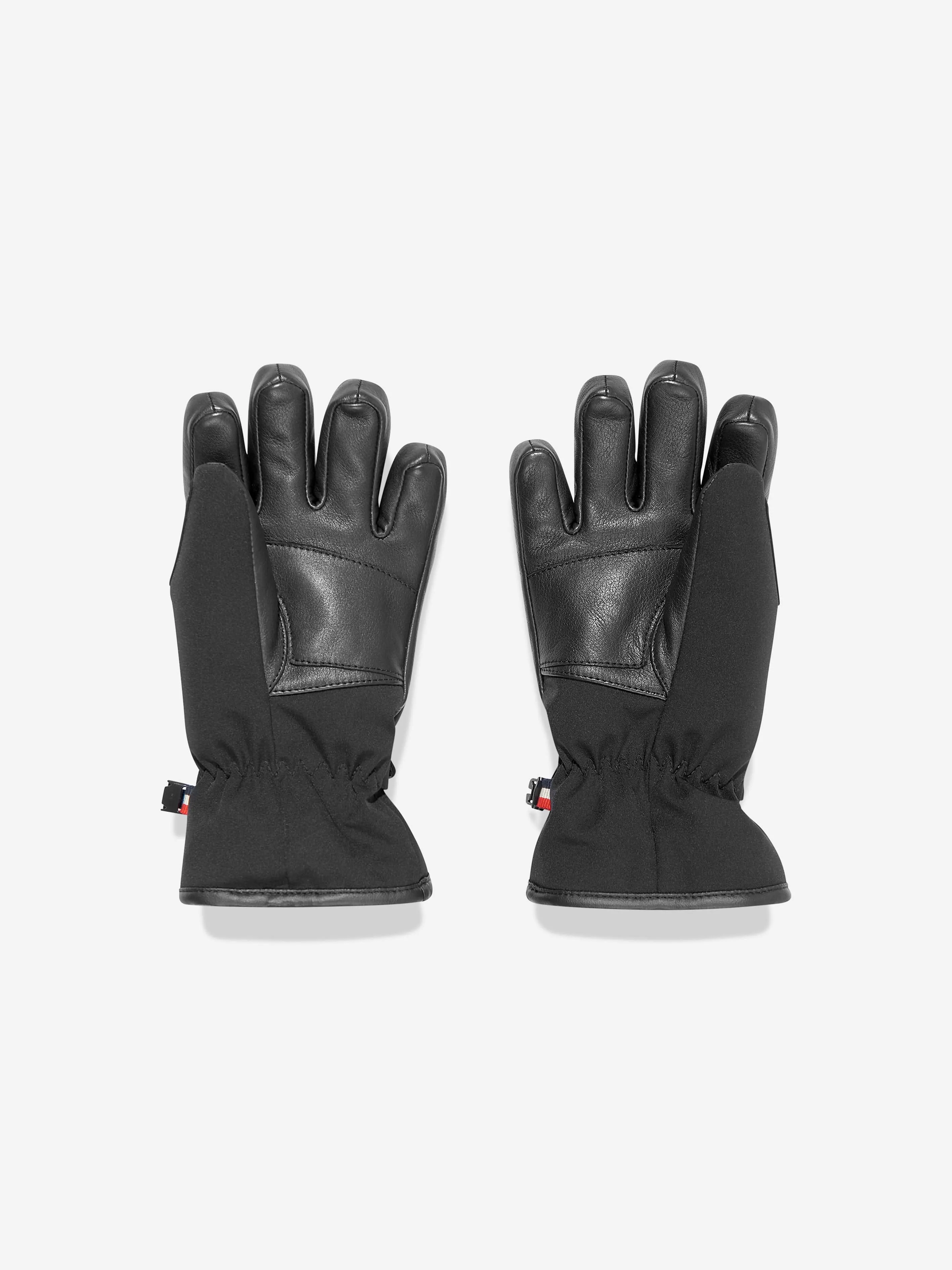 Moncler Enfant Kids Grenoble Gloves in Black