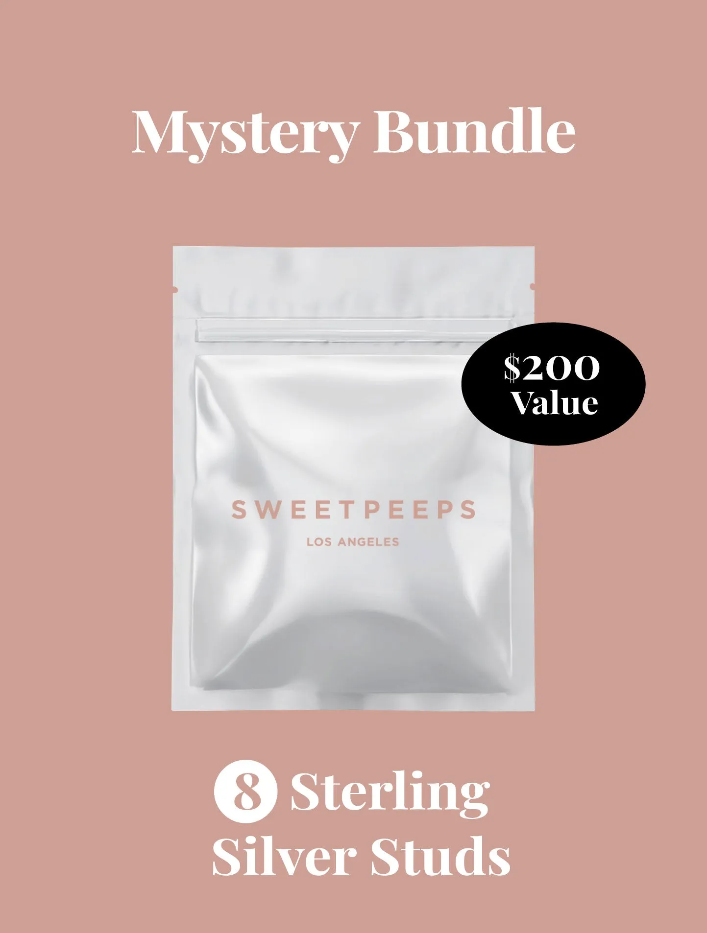 Mystery Bundle - 8 Sterling Silver Studs