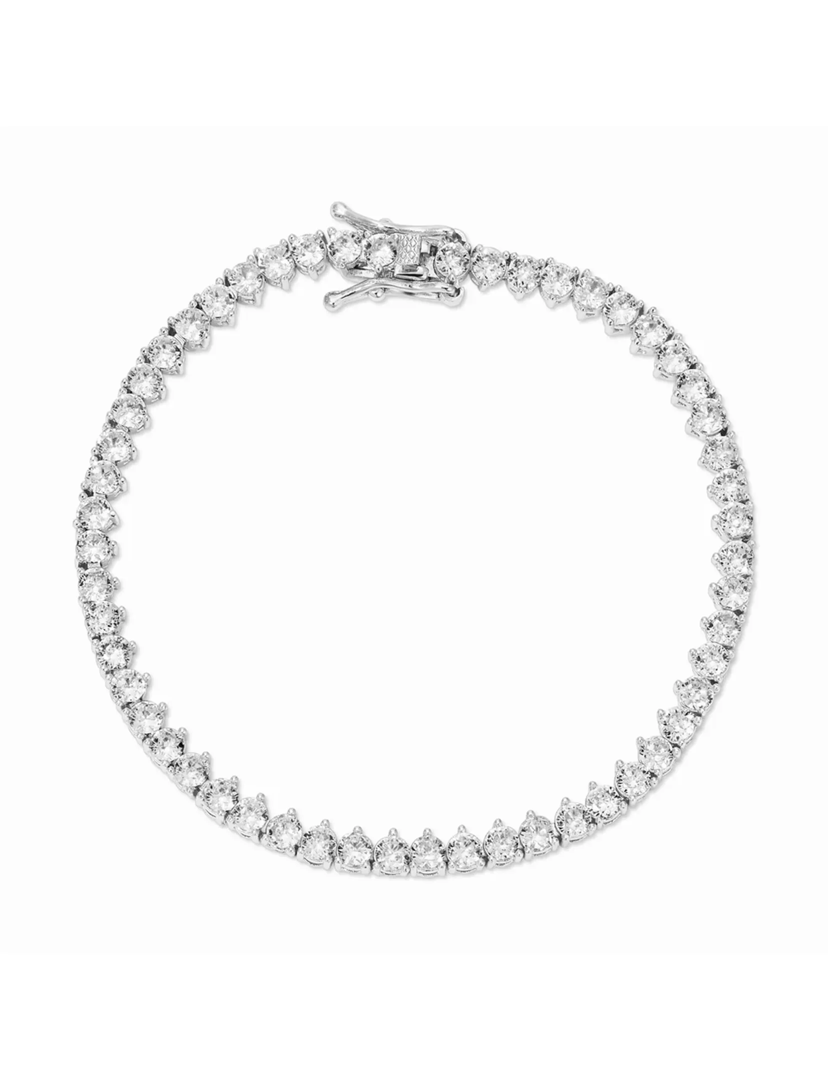 Naples 3 Tennis Bracelet, Silver