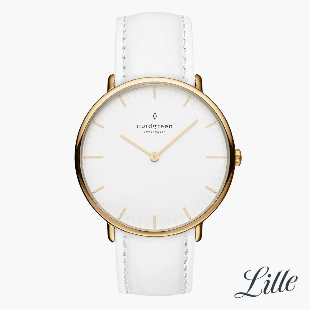 Native | White Dial - White Leather