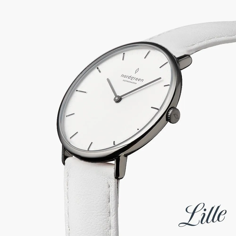 Native | White Dial - White Leather